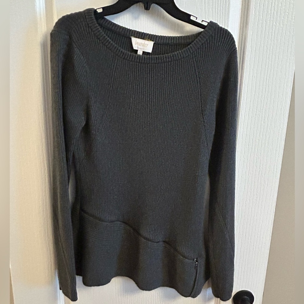 Laundry By Shelli Segal Women's Dark Gray Sweater